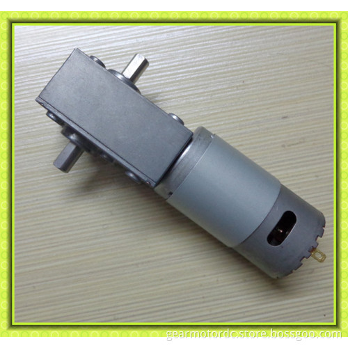 Silent low rpm dual shaft electrical auto coffee machine 12v 24v worm geared dc motor high torque